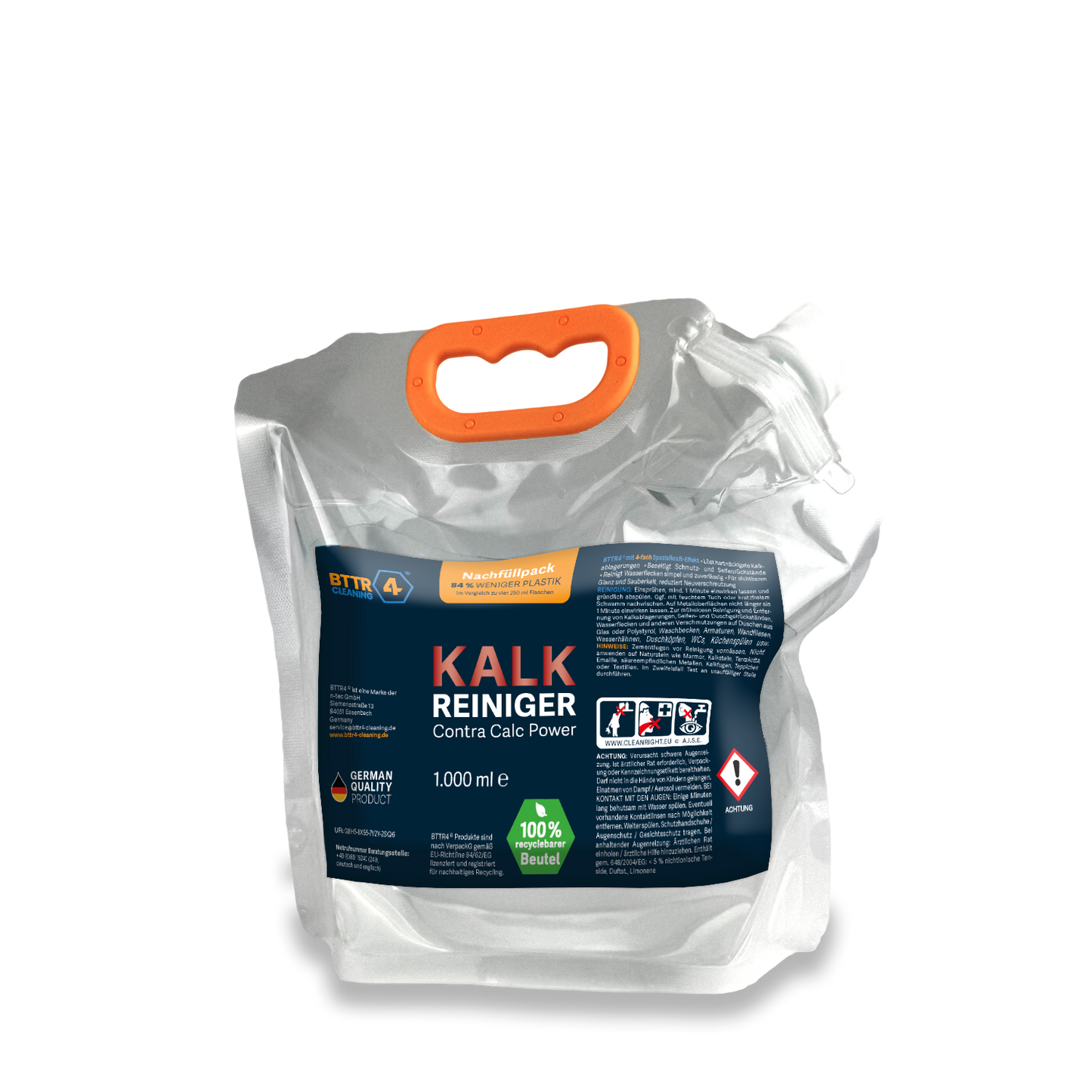 Premium Kalk Reiniger – NACHFUELLPACK