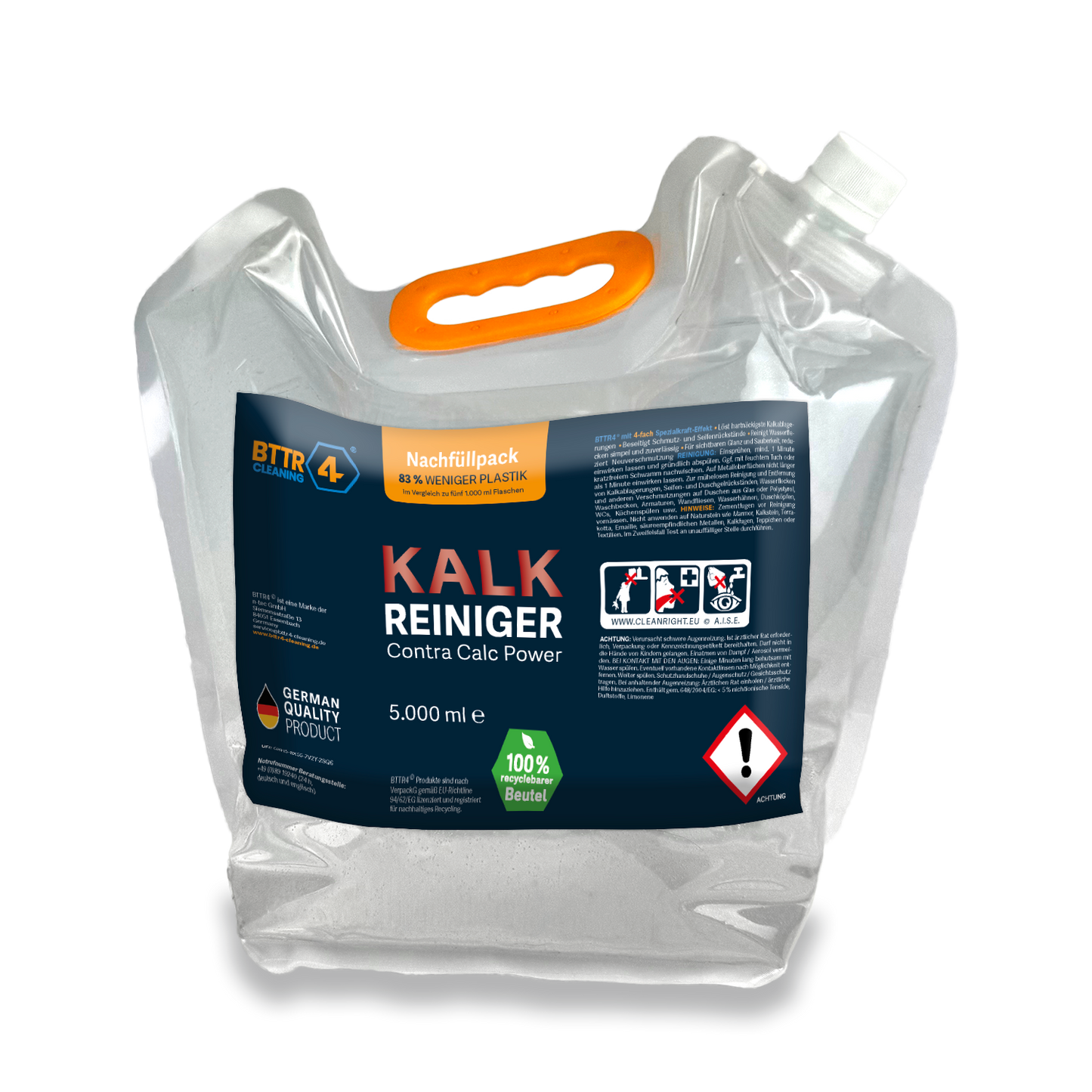 Premium Kalk Reiniger – NACHFUELLPACK