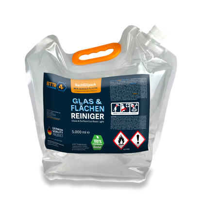 Glas & Flächenreiniger Eco Basic Light – NACHFÜLLPACK